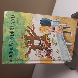 Alice in Wonderland Hardcover Book - Green/Multicolor Cover